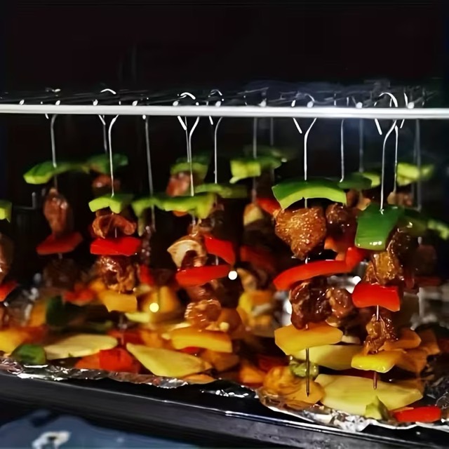 10’lu Paslanmaz Çelik Şiş Seti (20 cm) - Airfryer & Mangal