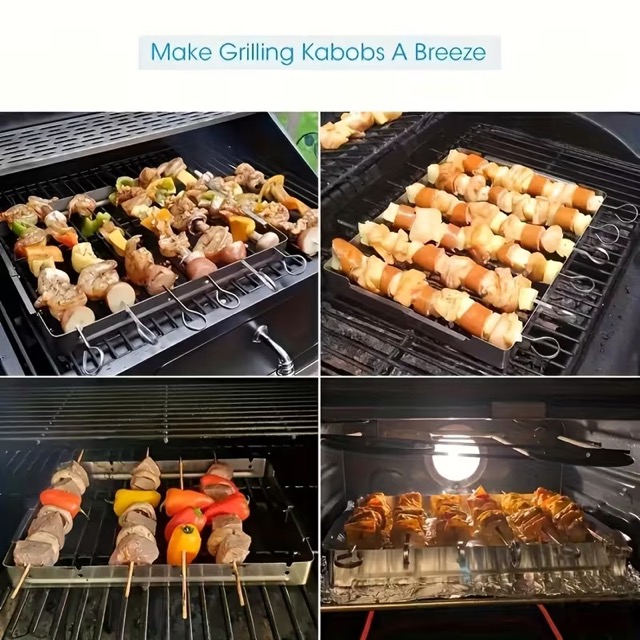 10’lu Paslanmaz Çelik Şiş Seti (20 cm) - Airfryer & Mangal