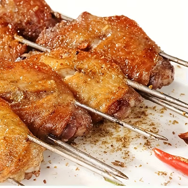 10’lu Paslanmaz Çelik Şiş Seti (20 cm) - Airfryer & Mangal