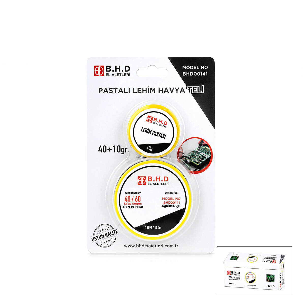 2’li Lehim Teli ve Pasta Seti - 1.2 mm