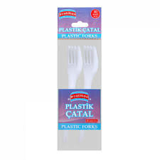 Plastik Çatal Seti - 10’lu Paket - Beyaz Renk - Kullan At Çatal
