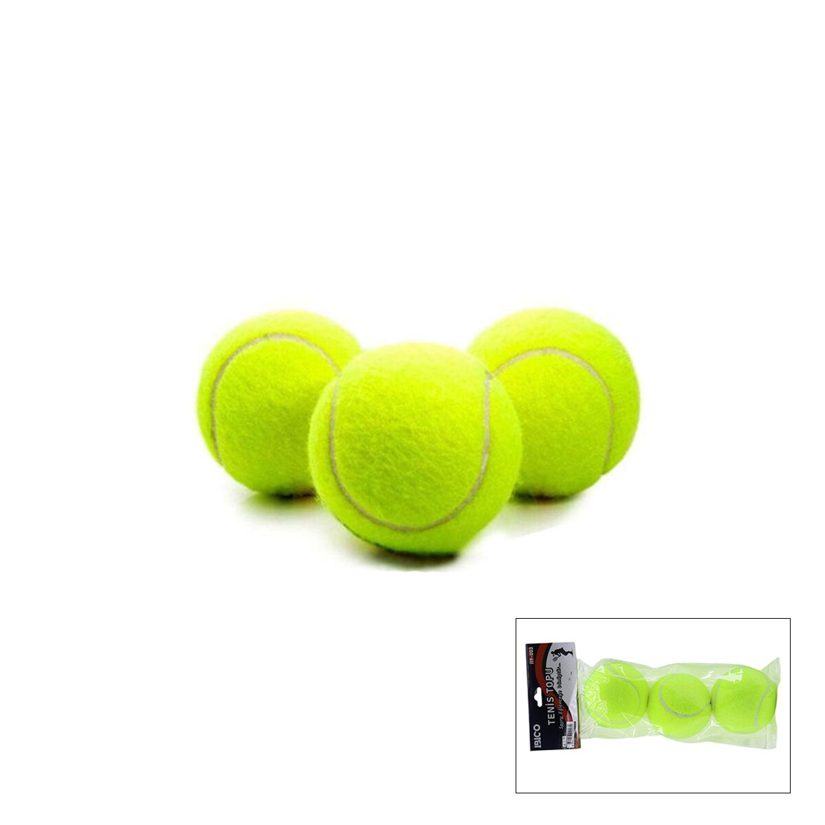 Tenis Topu Seti - 3’lü Paket - Dayanıklı Top