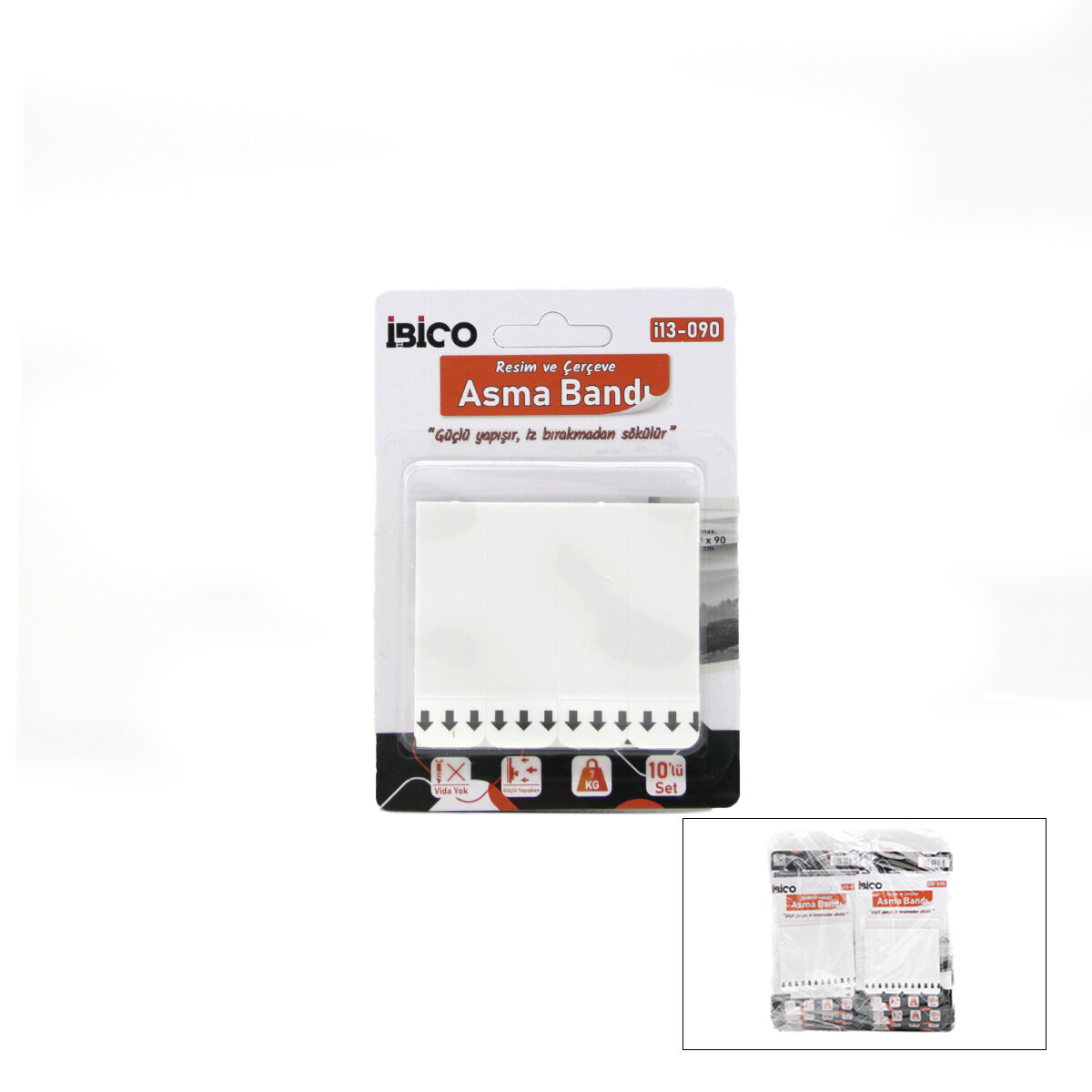 Resim ve Çerçeve Asma Bandı - 10’lu Paket - 7 kg Taşıma Kapasitesi