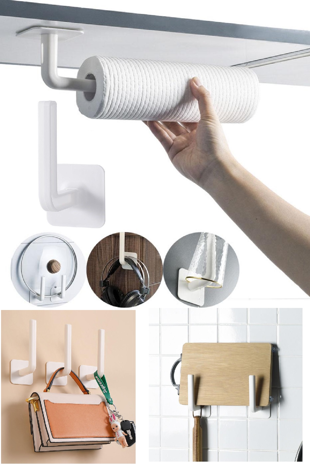 2 Adet Çok Maçlı Plastik Yapışkanlı Kağıt Havluluk ve Wc Kağıtlık