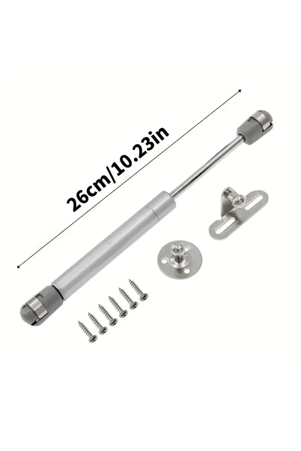 2 Adet Mutfak Dolap Kapak Amortisörü 100 N Gazlı Piston Gri