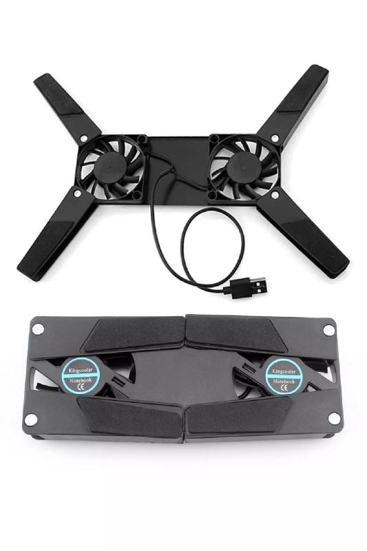 2 Fanlı Katlanabilir Dizüstü Bilgisayar Soğutucusu Laptop Soğutucu Fan