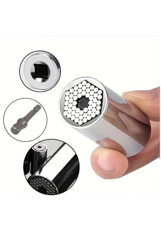 2 Li Set Çok Amaçlı Universal Matkap Ucuna Takılan Evrensel Lokma Anahtar Takımı 7-19 mm Soket