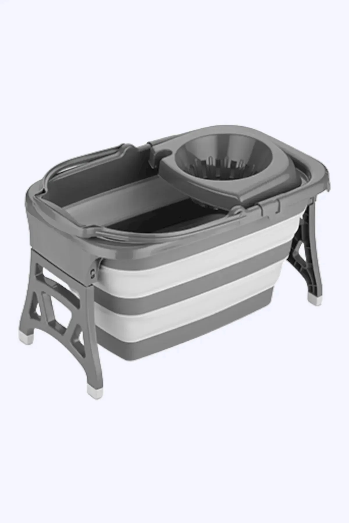 20 Litre Katlanabilir Temizlik Kovası Yer Kaplamayan Akordion Mop Kovası