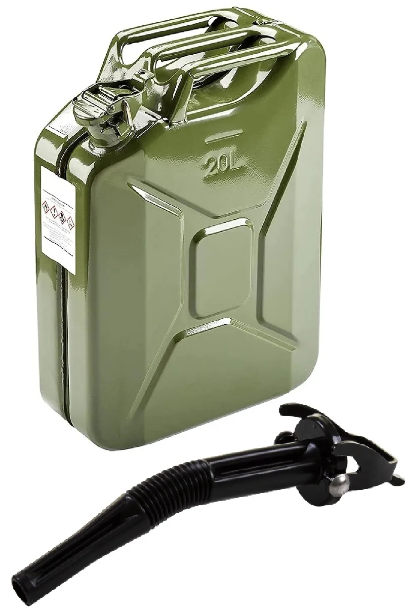 20 Litre Metal Benzin Bidonu Hortum Dahil