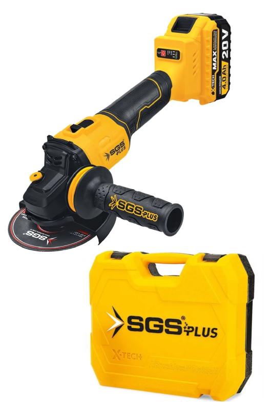 20V Çift Akülü Avuç Taşlama Makinası Seti 2x4.0 Ah Çantalı Taşlama Kömürsüz Motor