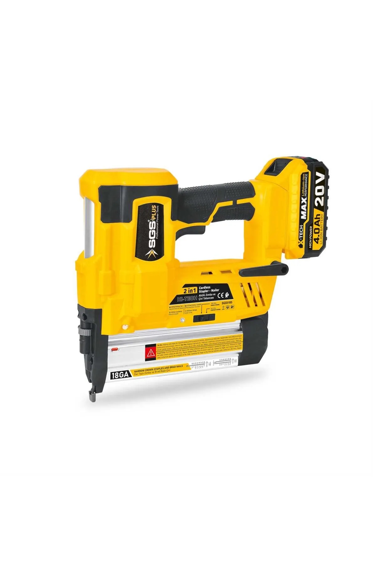 20V Şarjlı Zımba ve Çivi Çakma Tabanca Seti Akülü Çivi Zımba Çakma 1x4.0Ah