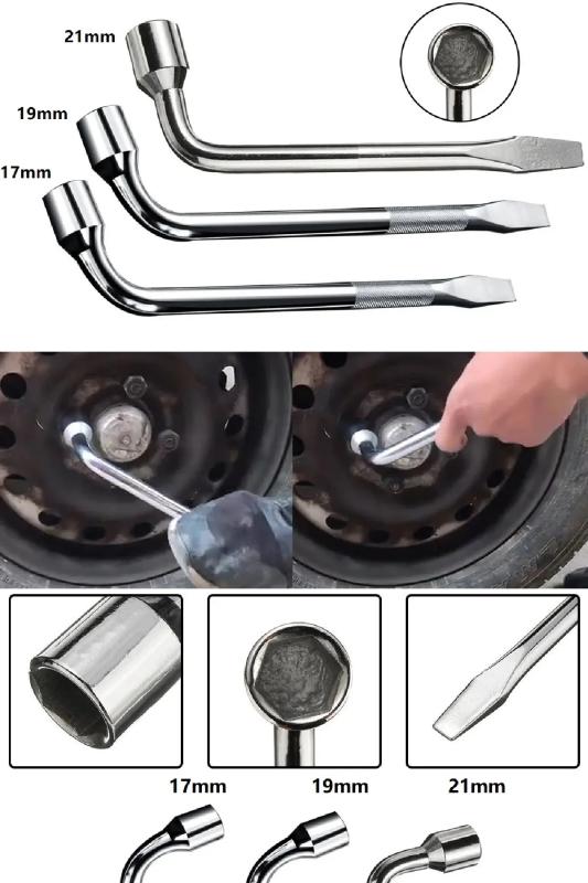 21 mm L Tipi Bijon Altıgen Bijon Anahtarı L Bijon Düz Tornavida Uçlu