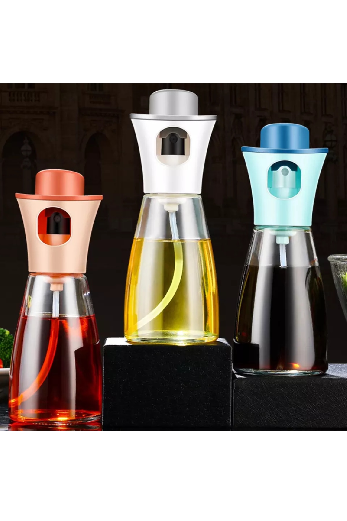 220 ml Çok Amaçlı Spreyli Cam Şişe Sirkelik Yağdanlık 1 Adet