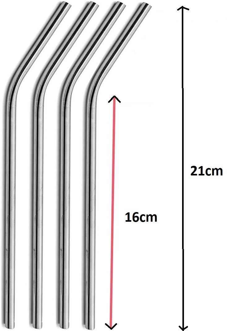 Paslanmaz Çelik Pipet Seti 5 Parça
