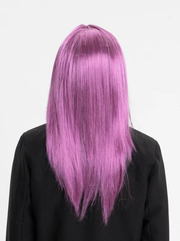 Rose Pembe Düz Kesim Peruk