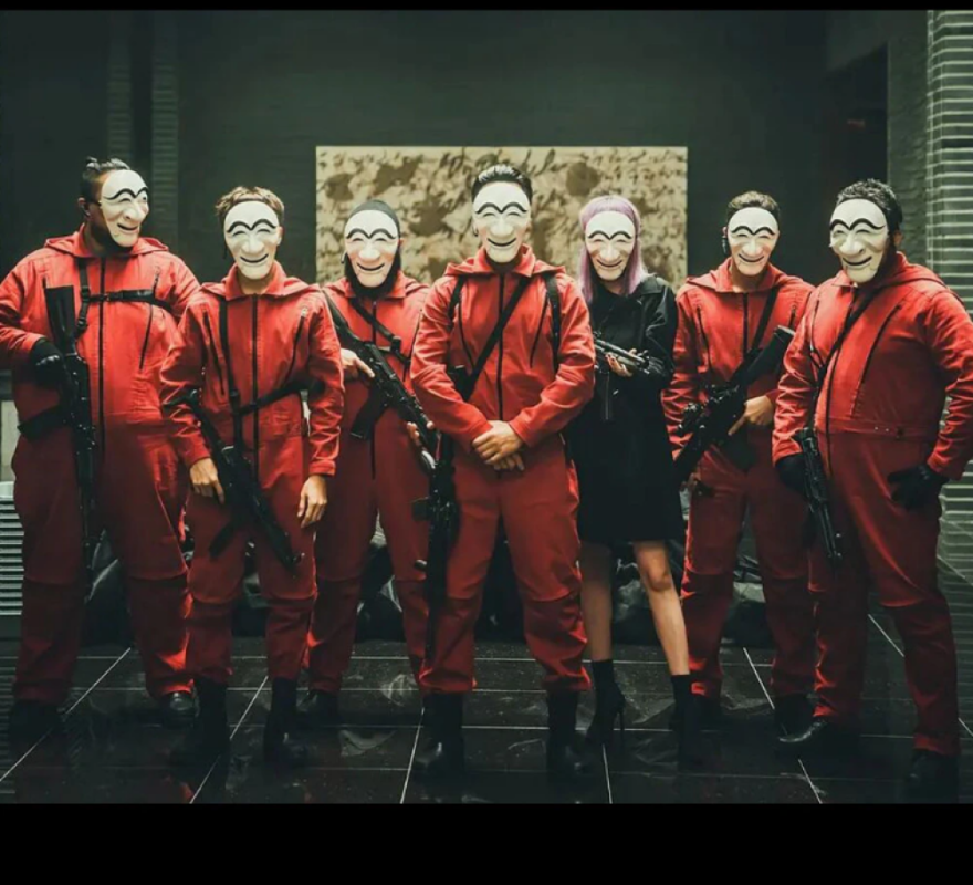 Koreli Hırsız Teatral Hahoe Maskesi - Dali Maskesi