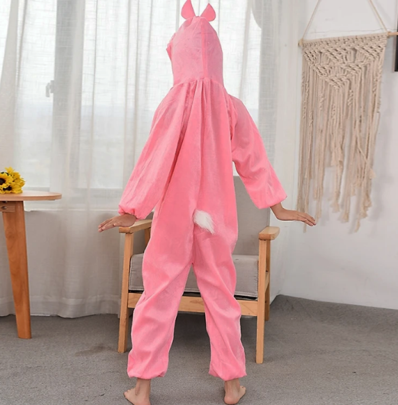 Çocuk Tavşan Kostümü Pembe Renk 2-3 Yaş