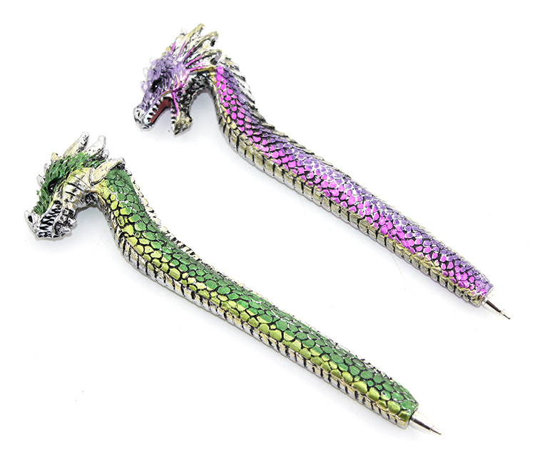 Dragonlu Polyester Tükenmez Kalem