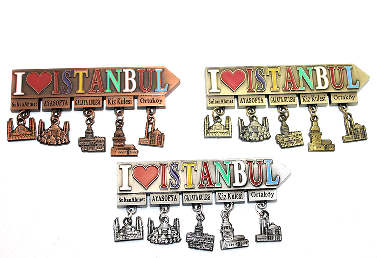 İstanbul Temalı Metal Magnet Model 7