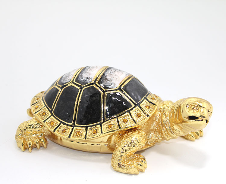 Swarovski Taşlı Kaplumbağa Figürü Model 2