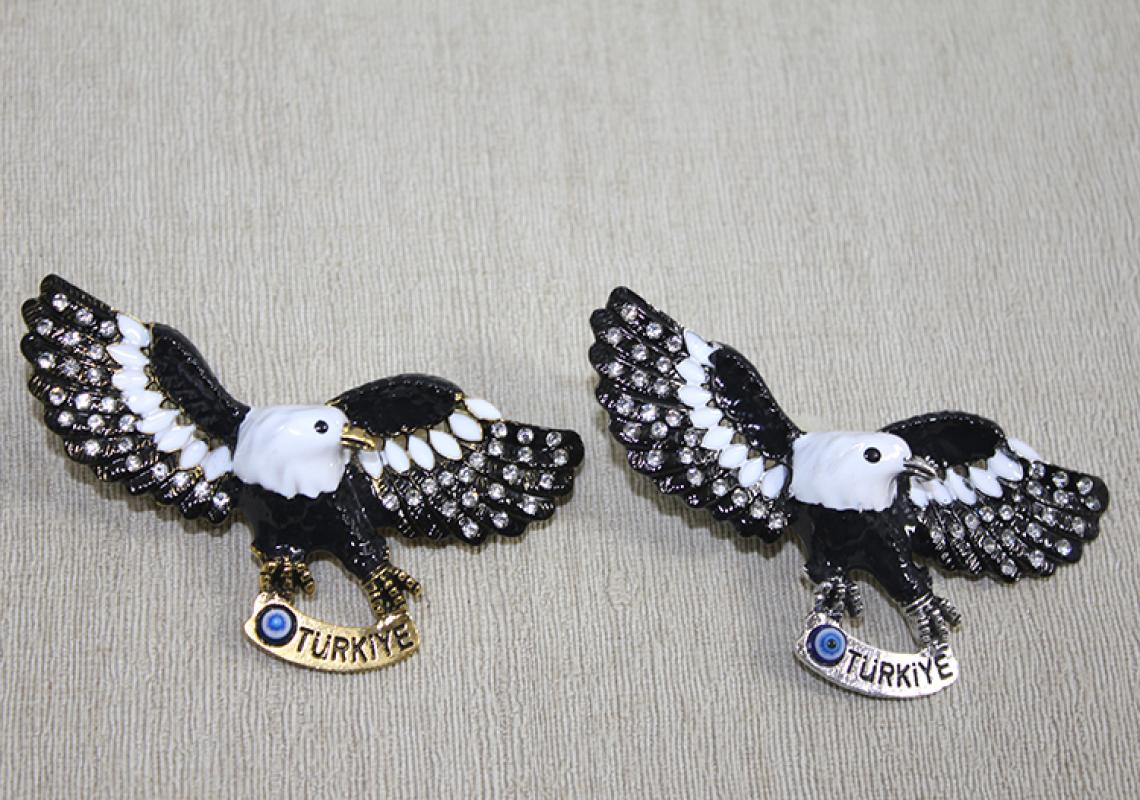 Swarovski Taşlı Kartal Figürlü Magnet