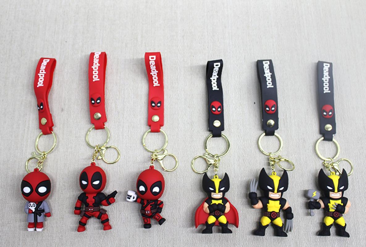Deadpool Wolverine Silikon Anahtarlık