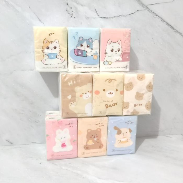 Sevimli Figürlü Çocuk Mendili 9’lu Paket
