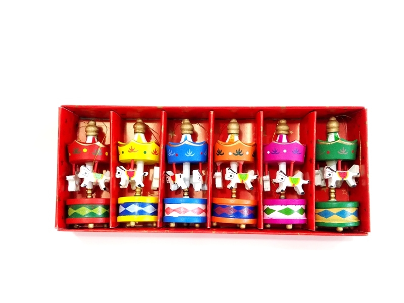 Toptan Mini Ahşap 6’lı Atli Karinca