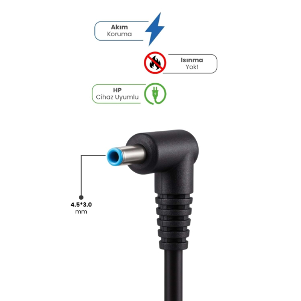 19.5V 3.33A 4.5 * 3.0mm 65W HP İçin Laptop Adaptör