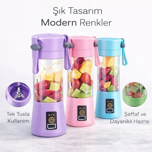 Şarjlı Taşınabilir Smoothie Blender