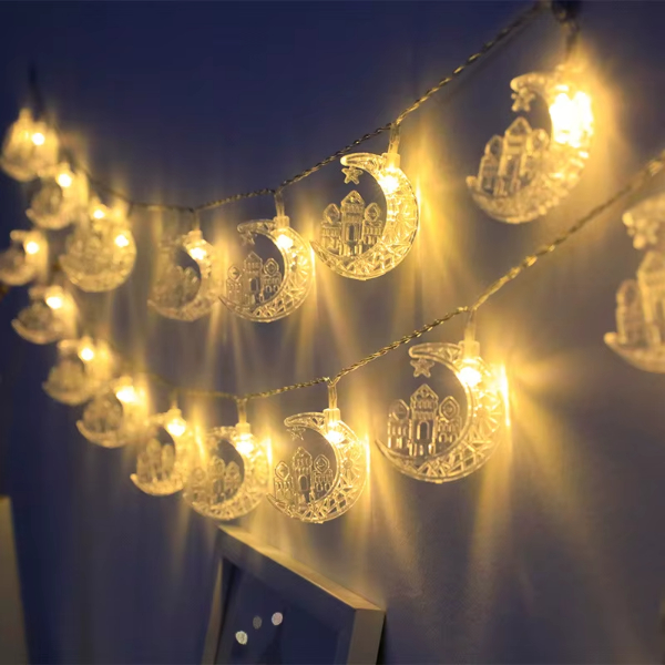 Hilal Tasarımlı Ramazan Süslemesi 20 LED USB Aydınlatma