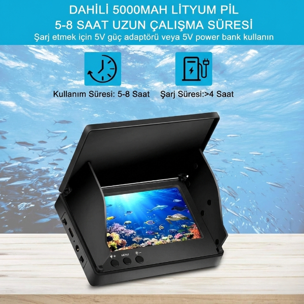 25 Metre Sualtı Balık Tutma Kamerası