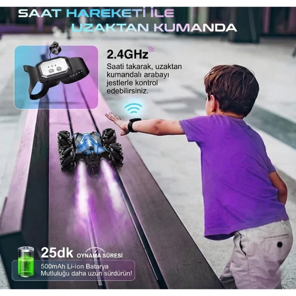 Uzaktan Kumandalı Akrobat Araba