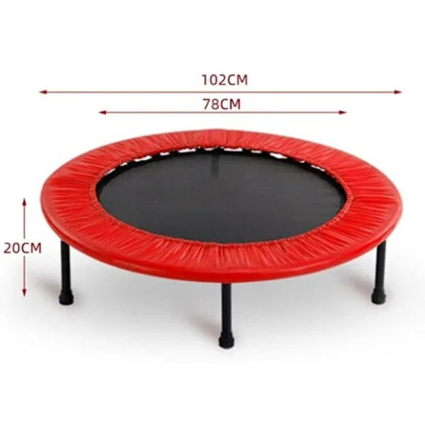 102 cm 40 İnç Profesyonel Kırmızı Trambolin Egzersiz ve Eğlence Odaklı