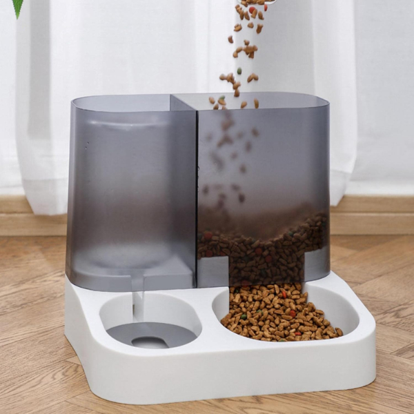 2’si 1 Arada Otomatik Kedi Mama ve Su Kabı