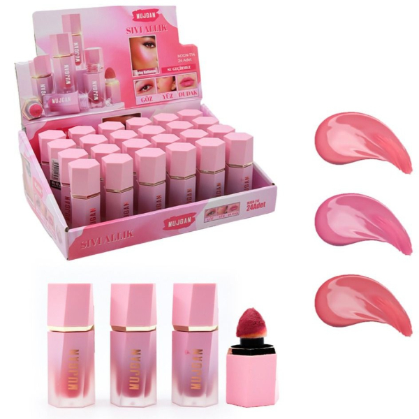 3’lü Sıvı Krem Allık Seti - Lip and Cheek
