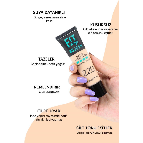 3’lü Fit Myi Tüp Fondöten Seti