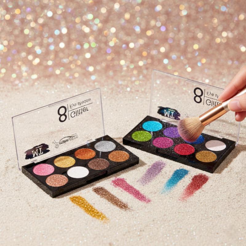 8 Renk Glitter Far Paleti - 2’li Set