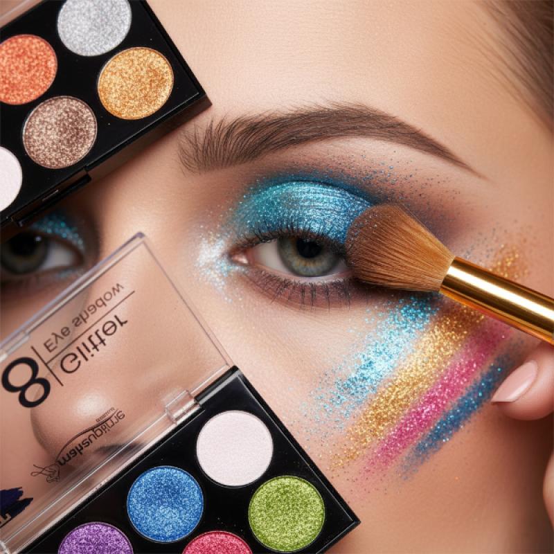 8 Renk Glitter Far Paleti - 2’li Set