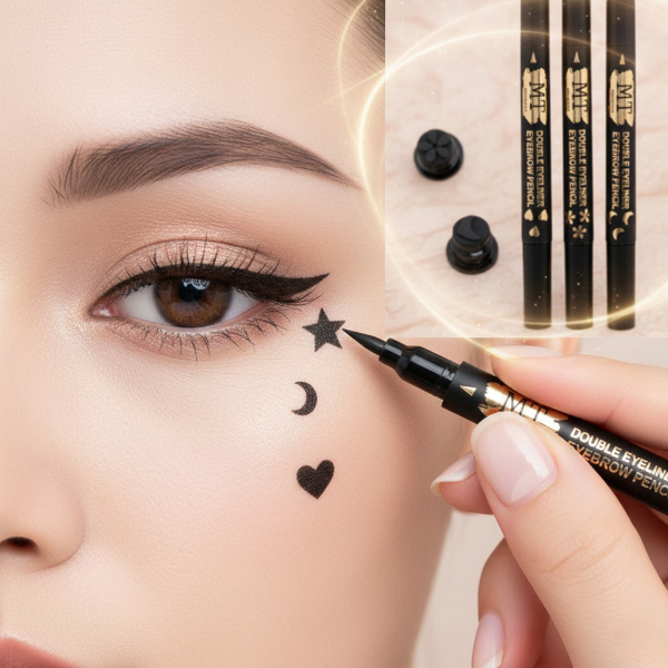 4’lü Desenli Çift Taraflı Eyeliner Seti