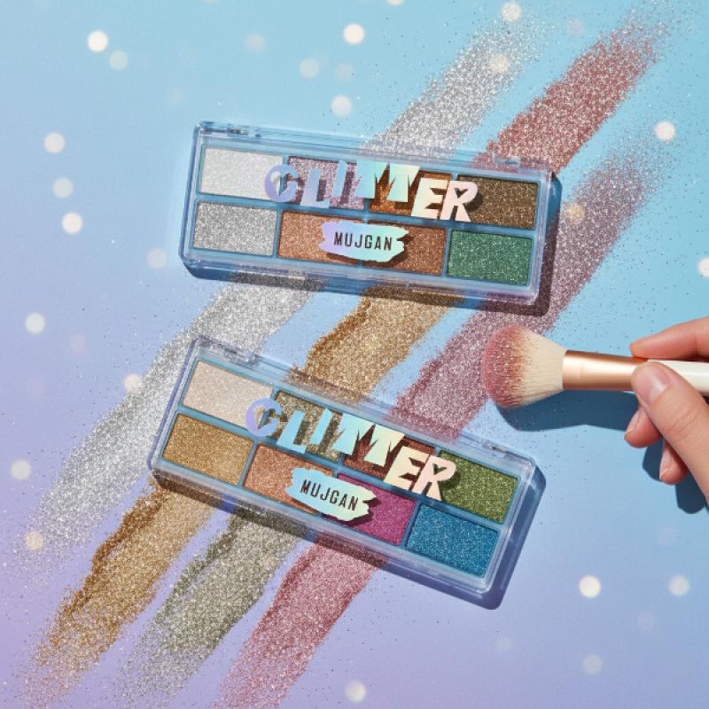 8 Renk Yaz Glitter Far Paleti - 2’li Set