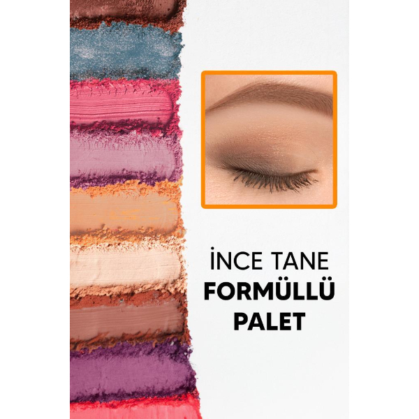 15 Renkli Sedefli Mat Far Paleti - 2’li Set