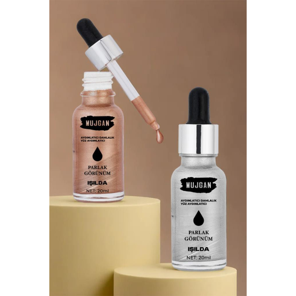 2’li Damlalık Şişeli Likit Aydınlatıcı Highlighter Seti