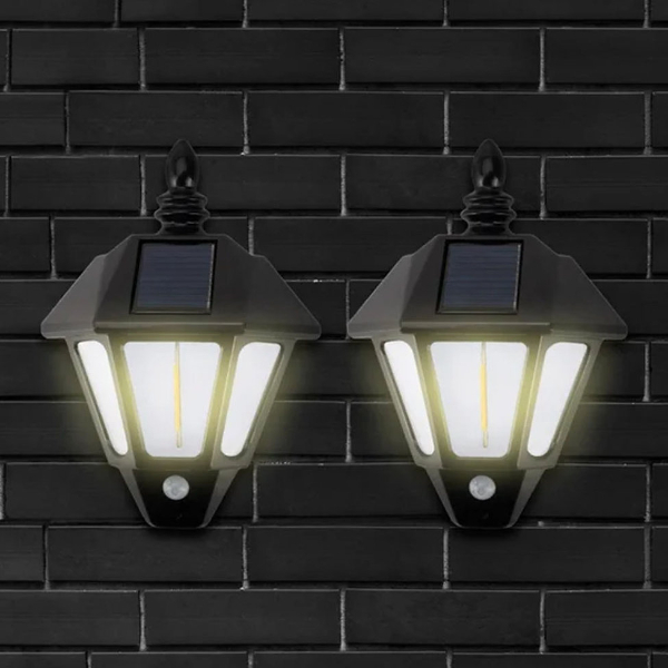 Solar Cob Led Sensörlü Duvar Lambası