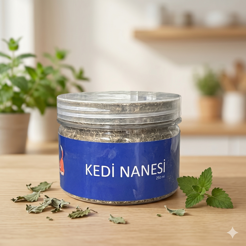 Doğal Kedi Nanesi (Catnip) - 250 ml Kavanoz - Eğlenceli ve Doğal
