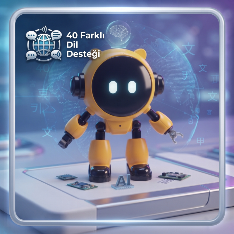 Yapay Zeka Robot Oyuncak - Konuşan Robot - Wi-Fi Uygulamalı - Çocuklar İçin Eğitici Oyuncak