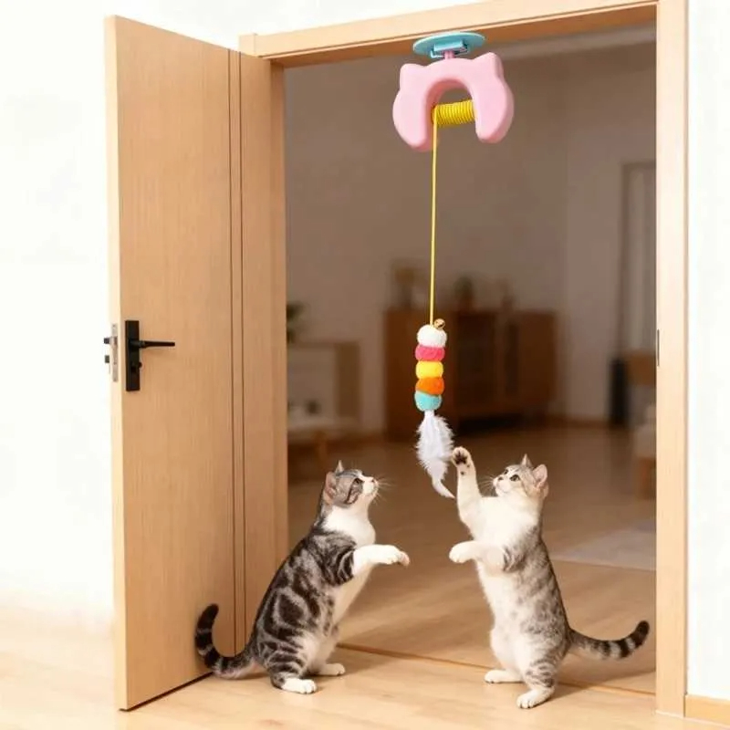 Otomatik Yo-Yo Kedi Oyuncağı - Şarjlı Oyuncak - Makaralı