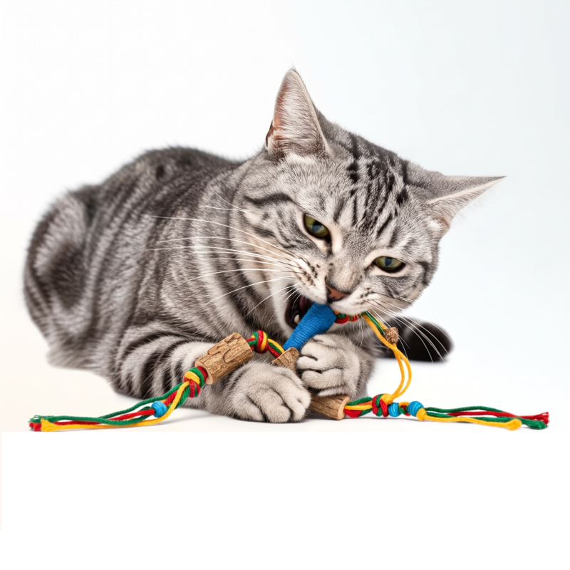 Matatabi Kedi Oyuncağı - Doğal Çiğneme Oyuncağı - Pamuk İp