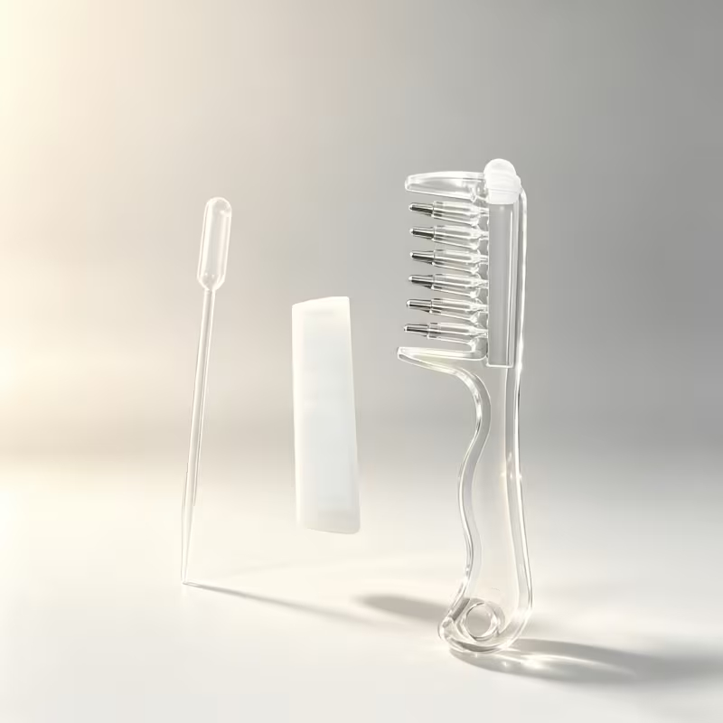 Saç Bakım Yağı Uygulama Tarağı - Serum Tarağı - Yeniden Doldurulabilir Hazne