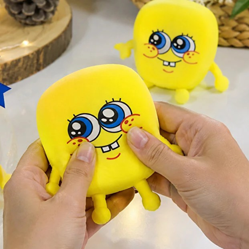 Sünger Bob Tasarımlı Squishy - 12’li Paket - Yumuşak Oyuncak - Farklı Model